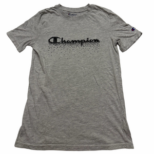 Champion Heather Gray Tee with Black Logo